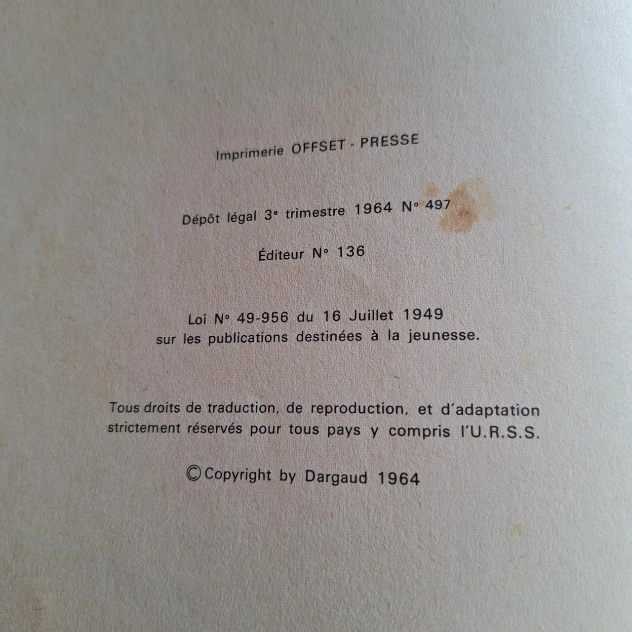 Michel Tanguy Escadrille des Cigognes Pilot Uderzo EO 1964 – photo 4